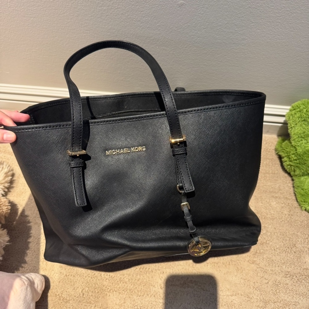 Michael Kors Black Leather Tote